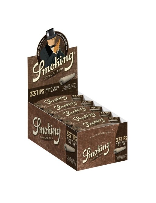 Smoking Brown Conical Tips King Size Slim
