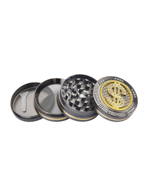 Grinder bling bling dollar cuádruple