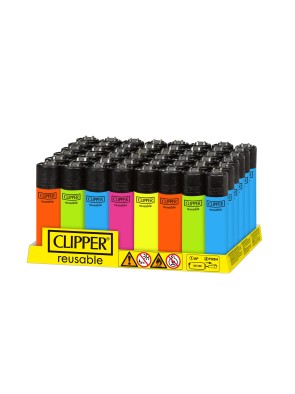 Encendedor Clipper Mechero Cp11 Solid Fluo