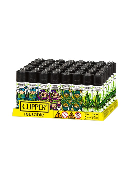 Mechero Clipper CP11 Poker Weed