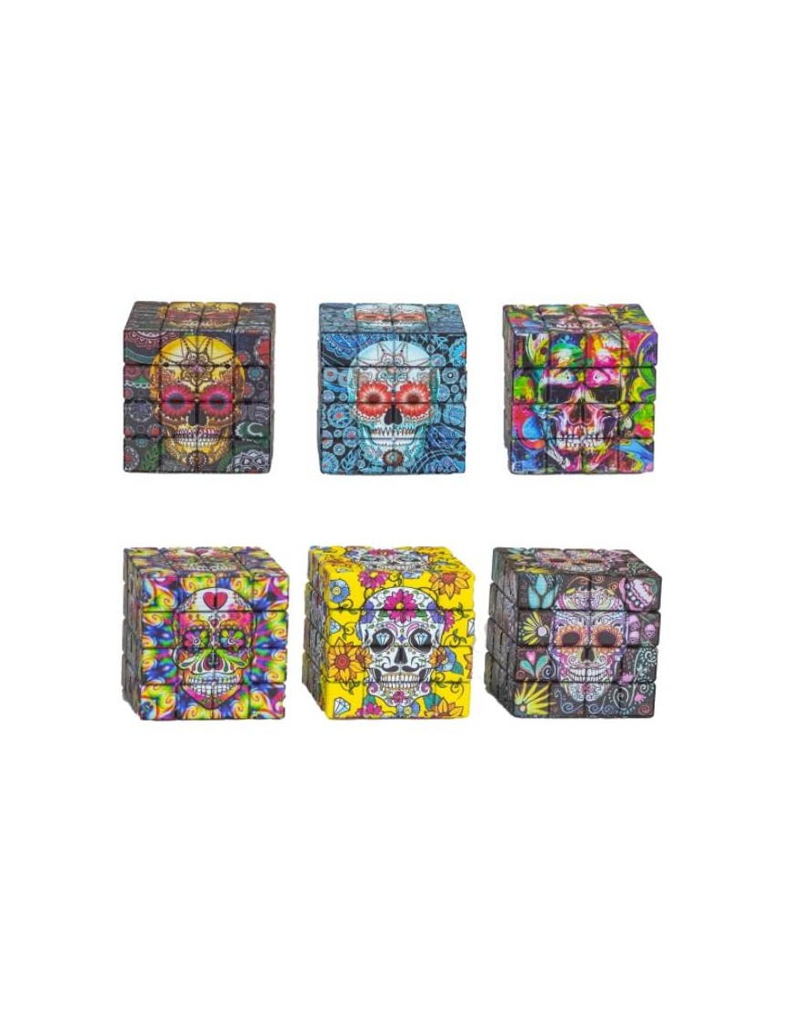 Grinder Cubic Shape Skull Cuádruple