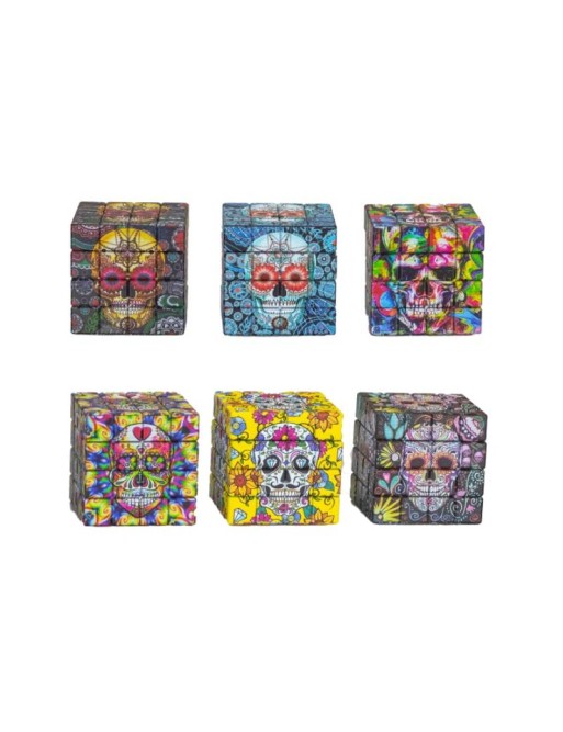 Grinder Cubic Shape Skull Cuádruple