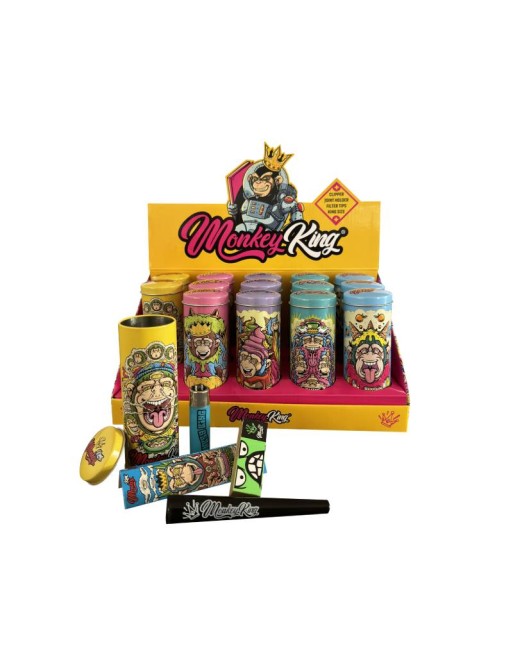 Monkey Pack Round Tin Box