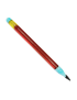 Chongz Red Colour Glass Dab Pencil 11 cm