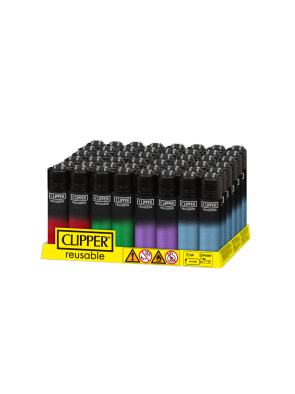 Encendedor Clipper Black Triple Gradient