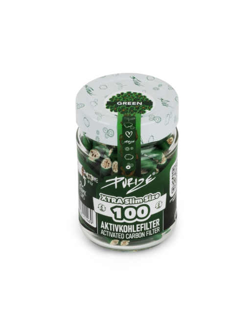 Filtros Purize Carbón Activado Xtra Slim Green 100