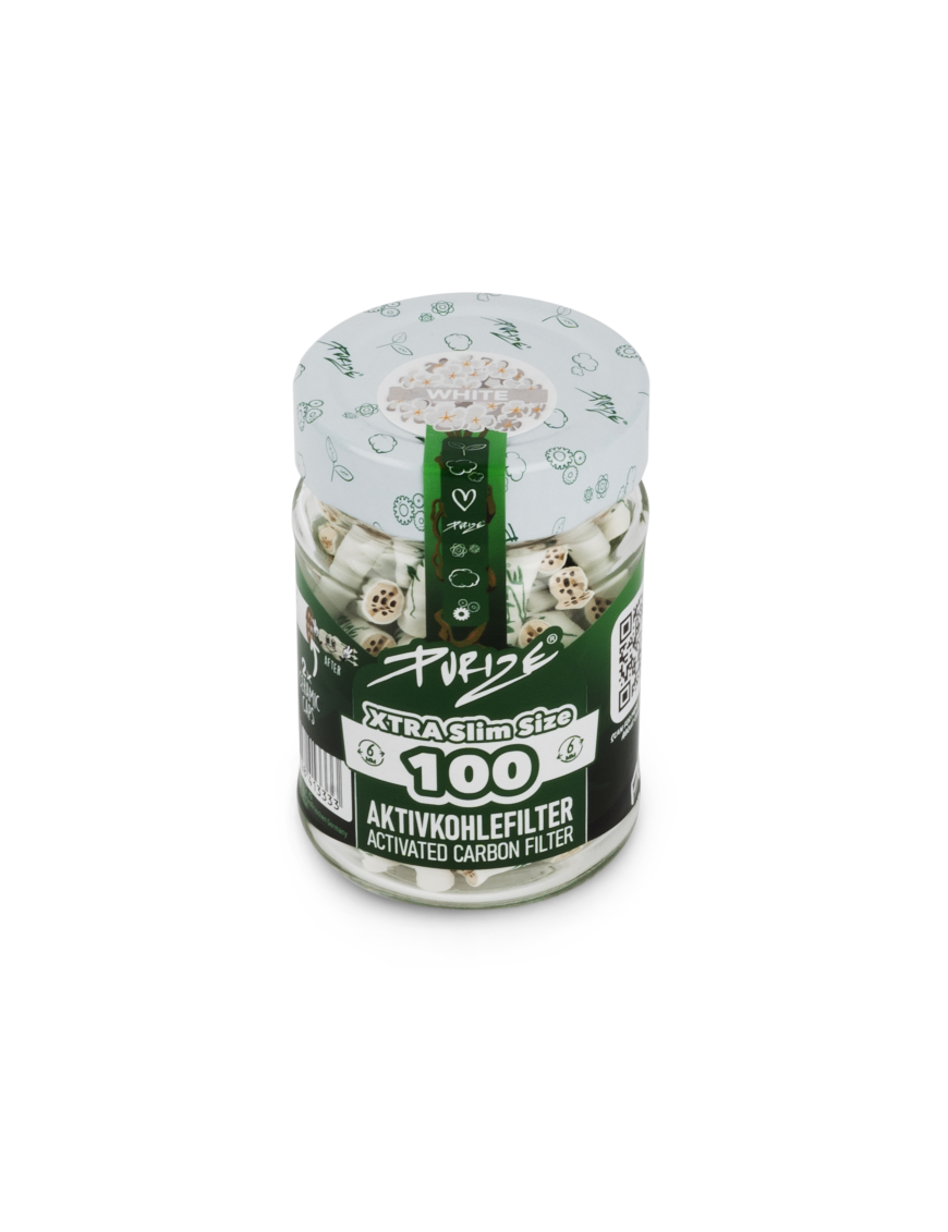 Filtros Purize Carbón Activado Xtra Slim White 100