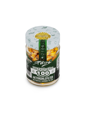 Filtros Purize Carbón Activado Xtra Slim Yellow 100