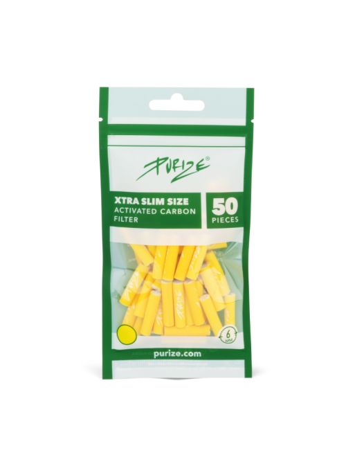 Filtros Purize Carbón Activado Xtra Slim Yellow