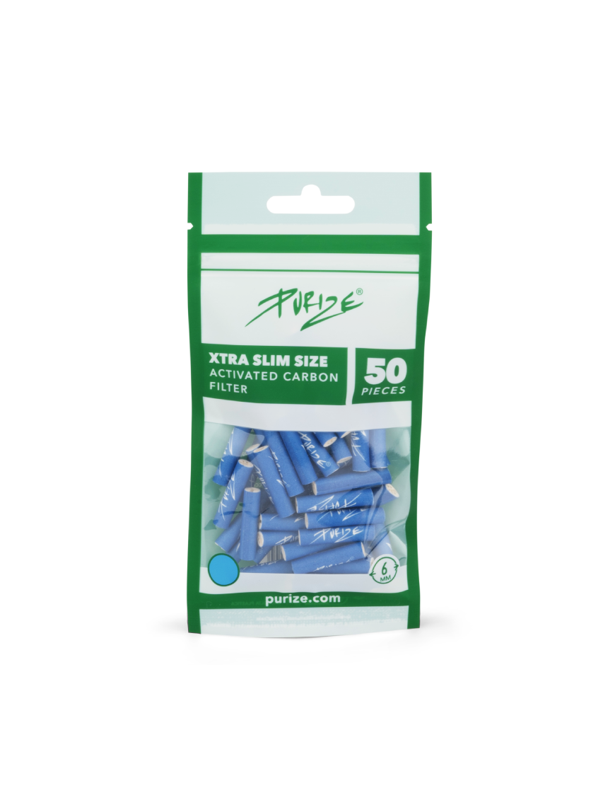 Filtros Purize Carbón Activado Xtra Slim Blue