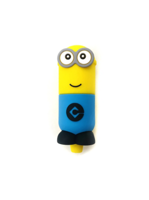 Pipa Cristal y Silicona Minion 11 cm