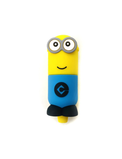 Pipa Cristal y Silicona Minion 11 cm