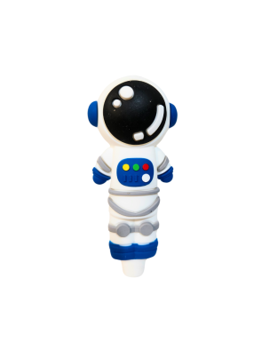 Pipa Cristal y Silicona Astronauta 11 cm