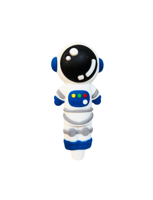 Pipa Cristal y Silicona Astronauta 11 cm