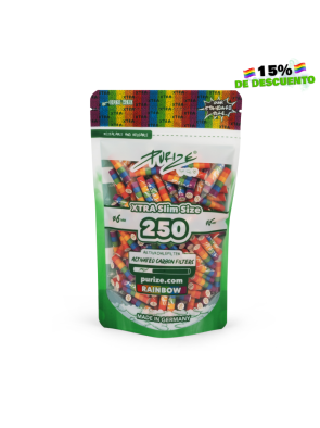 Filtros Purize Carbón Activado Xtra Slim Rainbow