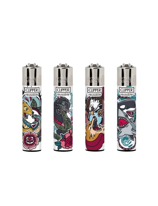 Encendedor Clipper Battle Tattoo