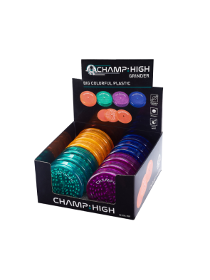 Grinder Champ High Colorful Plastic Grinder 3 Partes