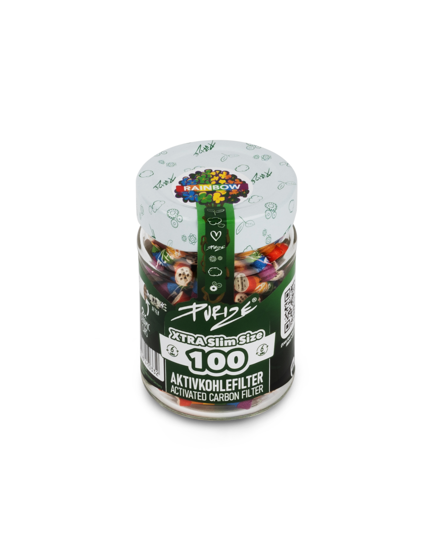 Filtros Purize Carbón Activado Xtra Slim Rainbow