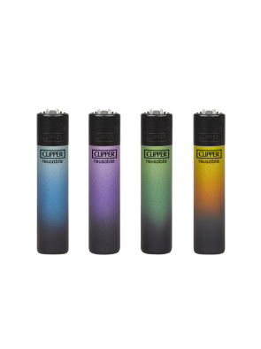 Encendedor Clipper Black Triple Gradient
