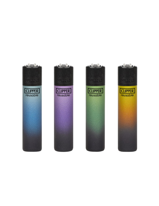 Encendedor Clipper Black Triple Gradient