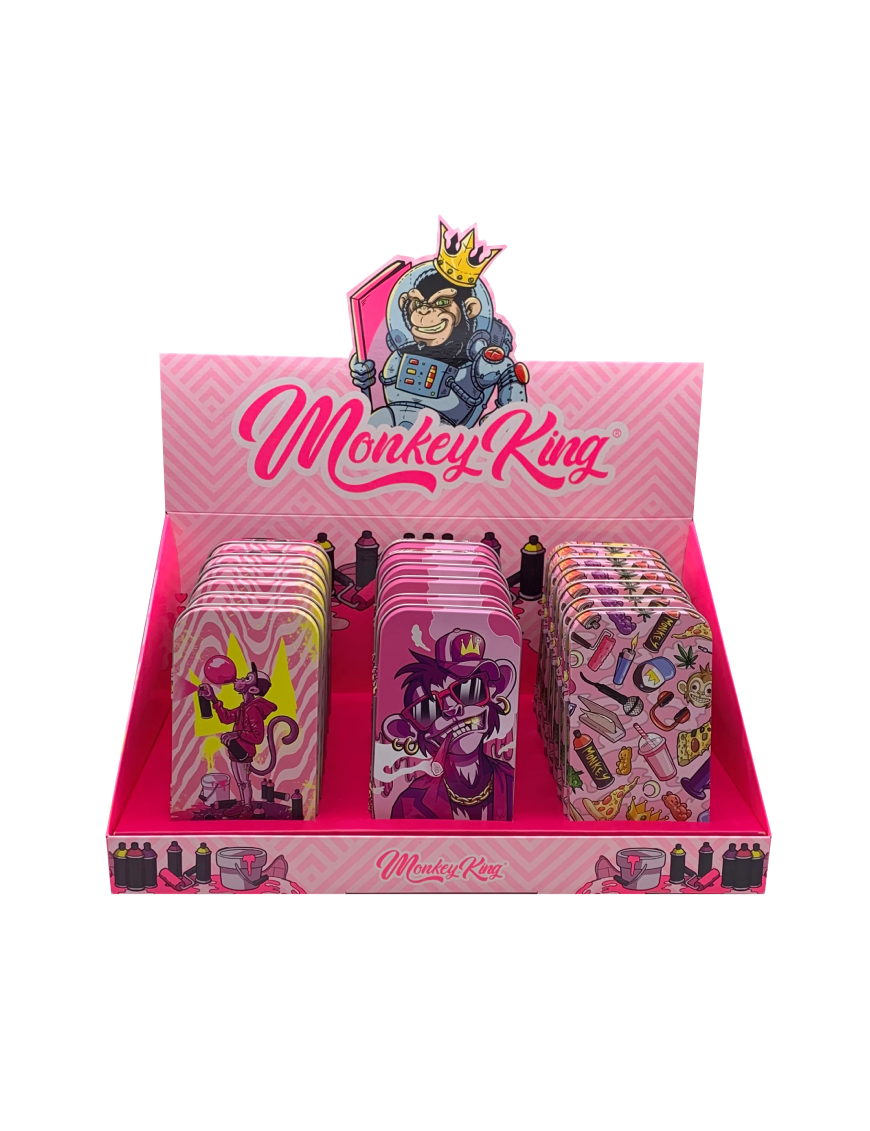Monkey Caja Metálica Pink
