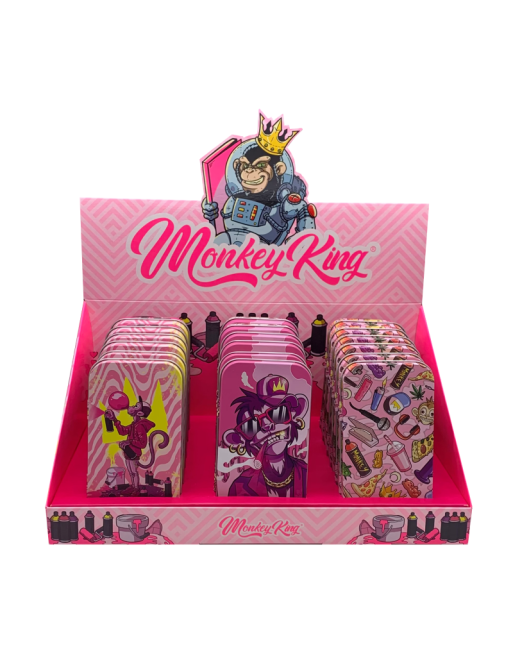 Monkey Caja Metálica Pink