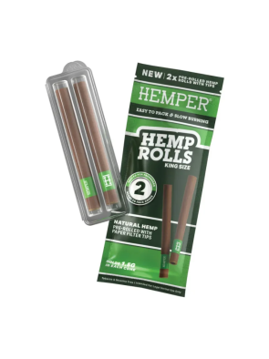 HEMPER Glass Tip Hemp Rolls Non-flavored