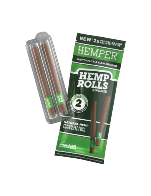 HEMPER Glass Tip Hemp Rolls Non-flavored