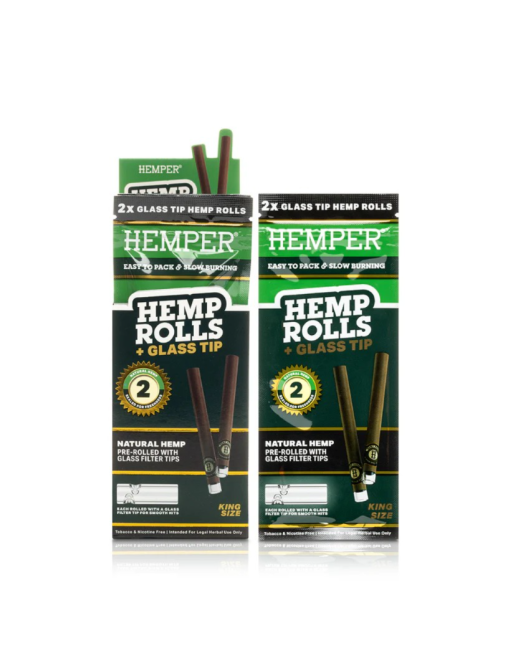 HEMPER Glass Tip Hemp Rolls Non-flavored