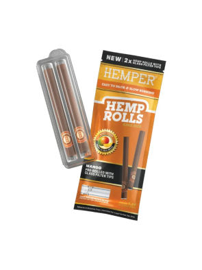 HEMPER Glass Tip Hemp Rolls Mango