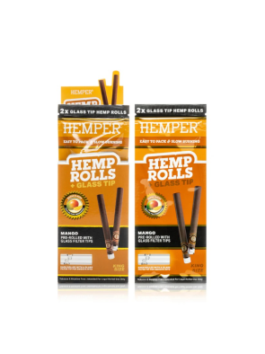 HEMPER Glass Tip Hemp Rolls Mango