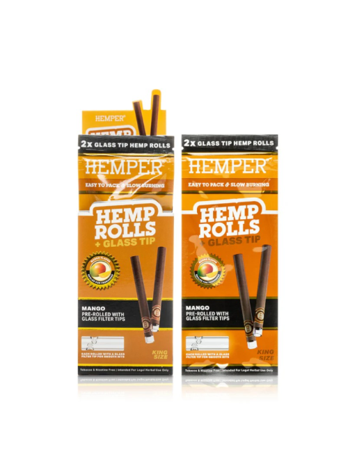 HEMPER Glass Tip Hemp Rolls Mango