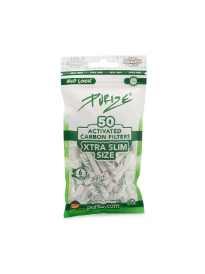 Filtros Purize Carbón Activado Xtra Slim White 50