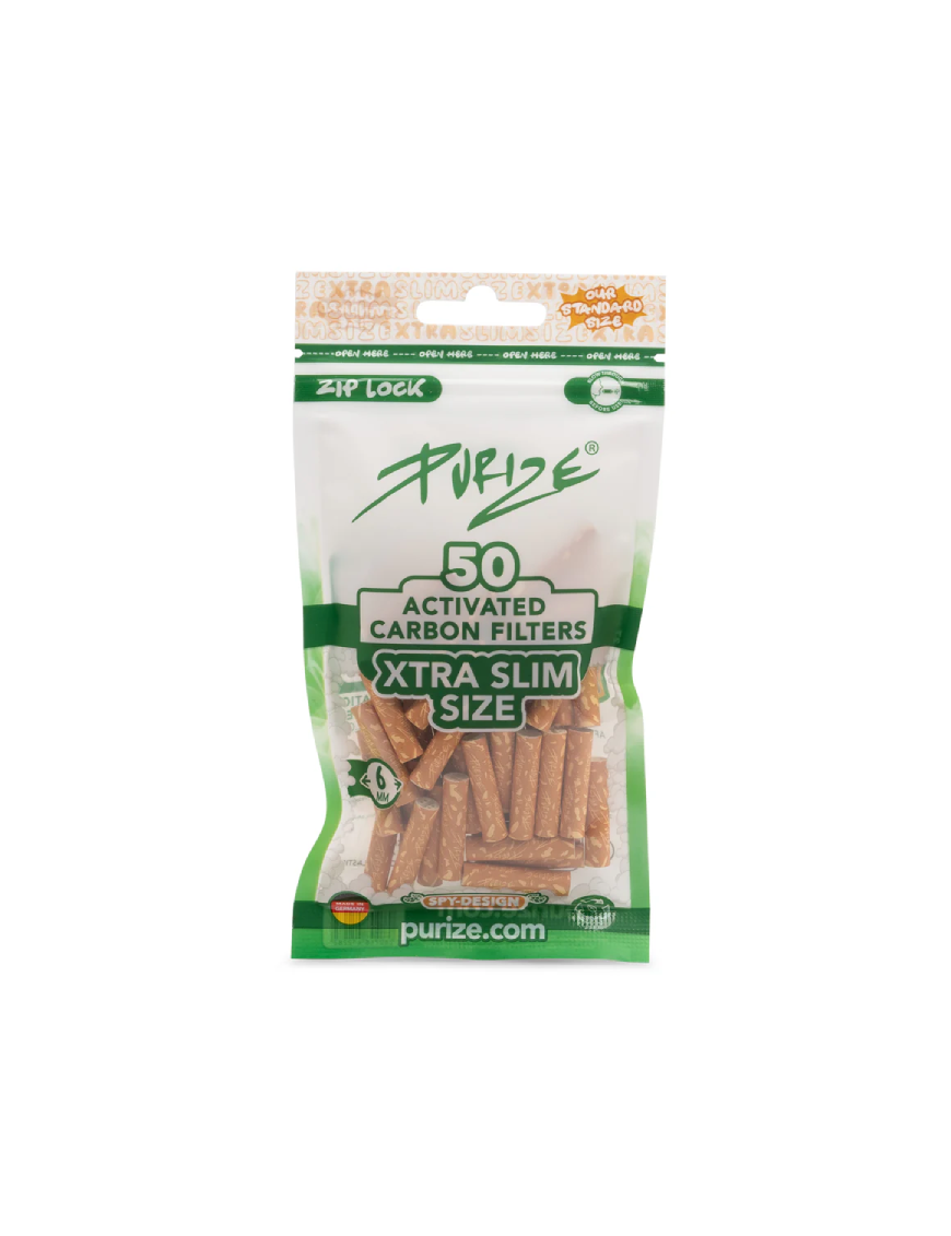 Filtros Purize Carbón Activado Xtra Slim Orange 50