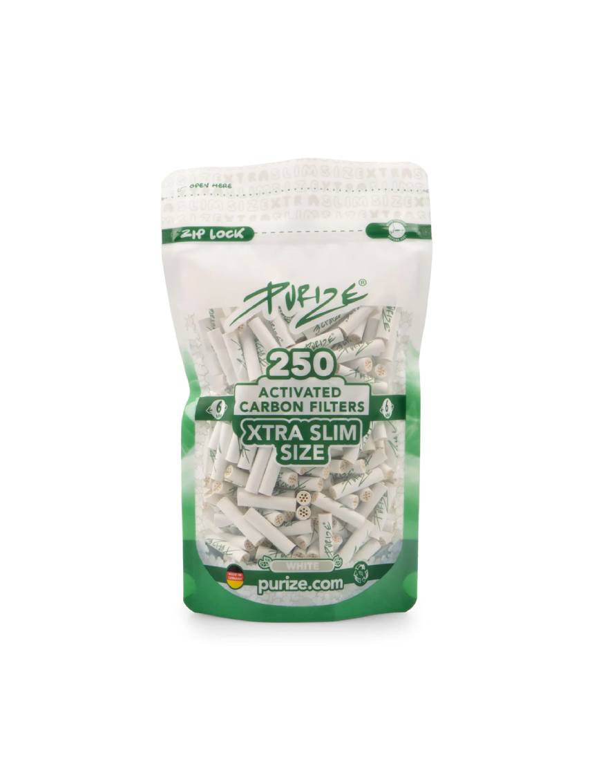 Filtros Purize Carbón Activado Xtra Slim White 250