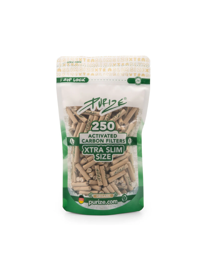 Filtros Purize Carbón Activado Xtra Slim Organic 250