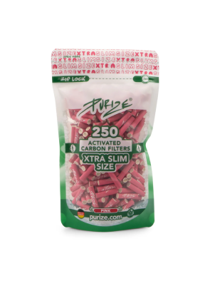 Filtros Purize Carbón Activado Xtra Slim Pink 250