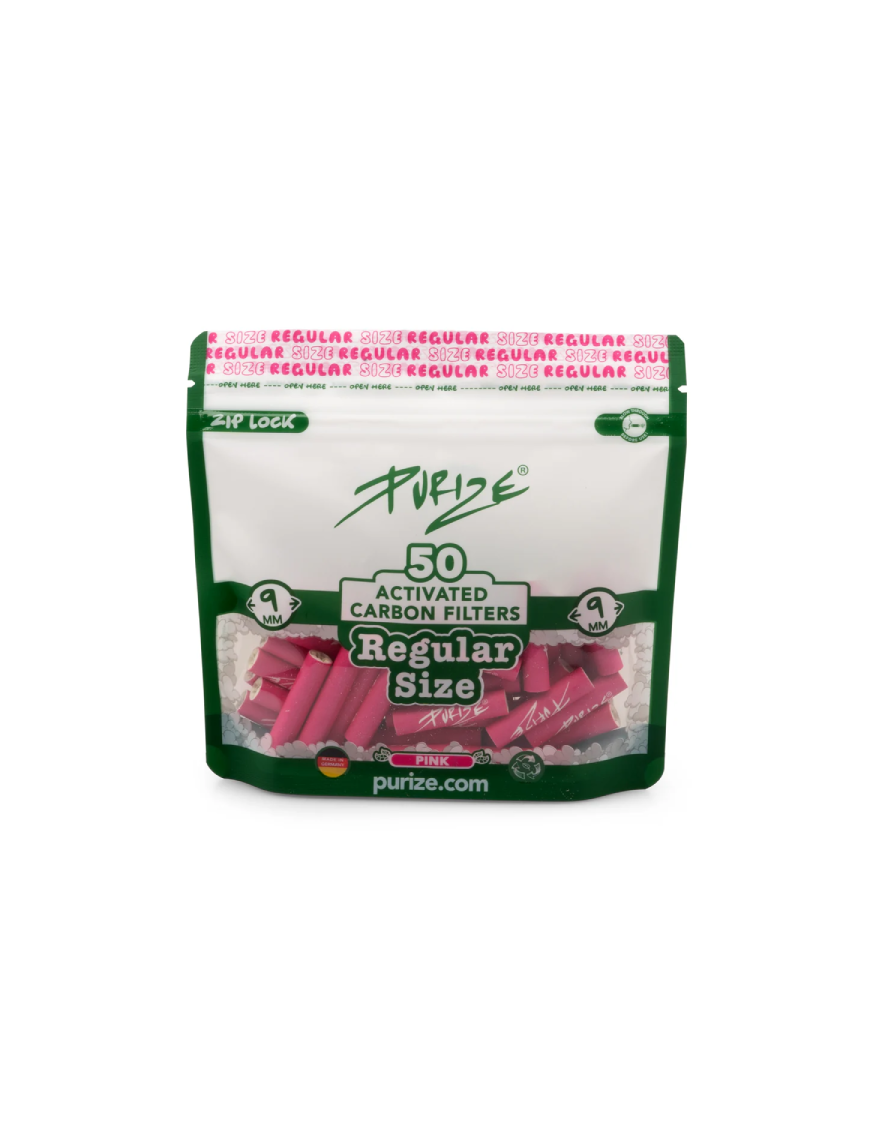 Filtros Purize Carbón Activado Regular Pink 50