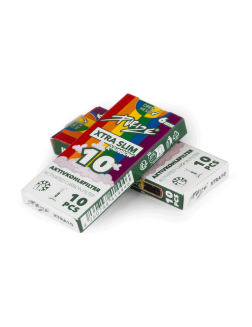 Filtros Purize Carbón Activado Xtra Slim Rainbow Estuche