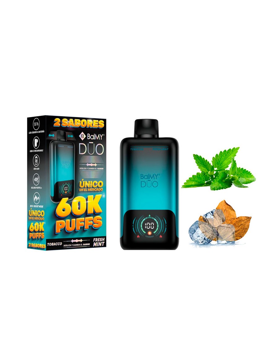 BALMY DUO Tobacco-Fresh Mint 0%