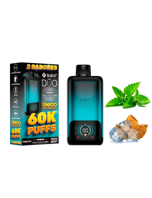 BALMY DUO Tobacco-Fresh Mint 0%